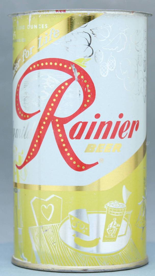 Rainier Beer Flat Top Can
