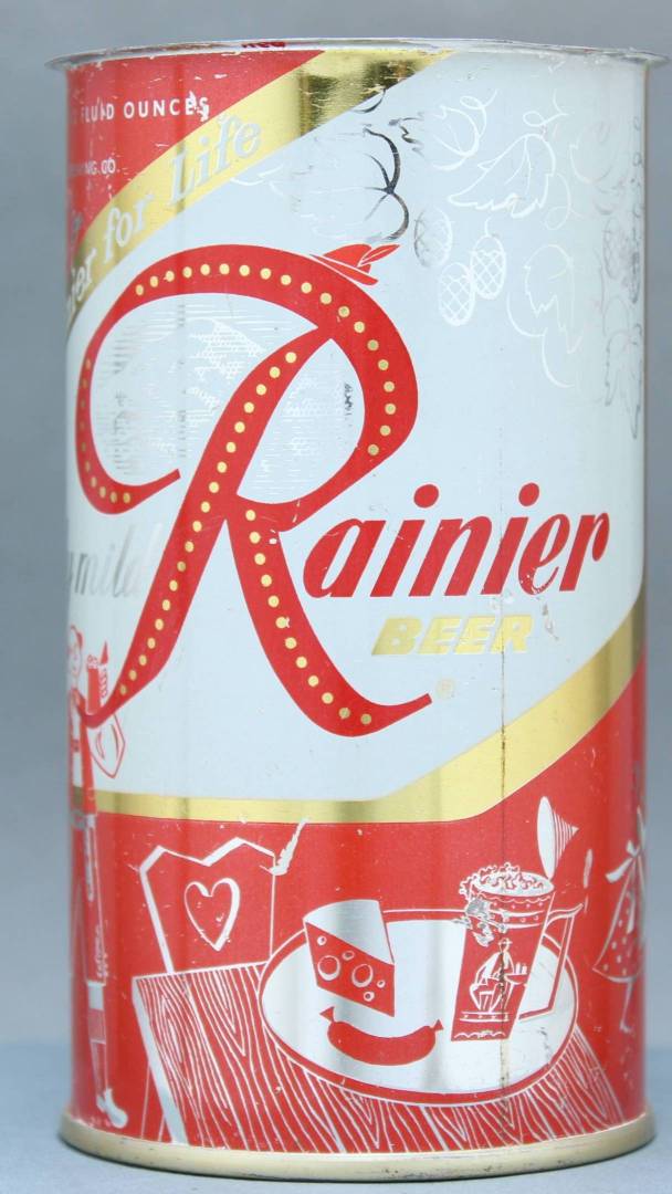 Rainier Beer Flat Top Can
