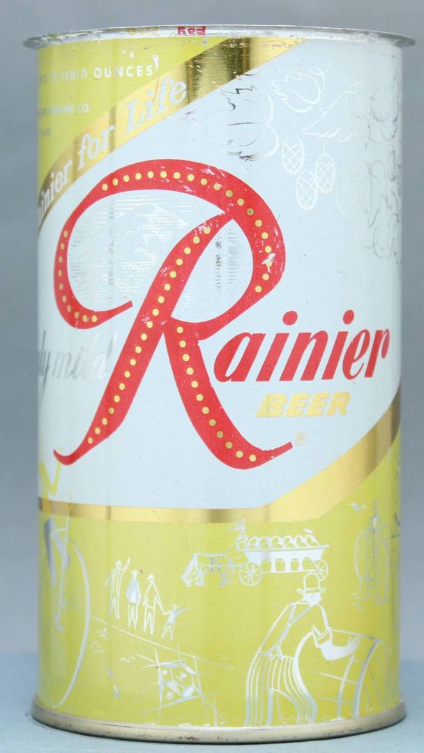 Rainier Beer Flat Top Can