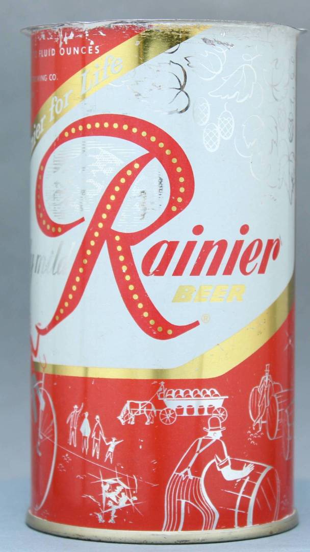 Rainier Beer Flat Top Can