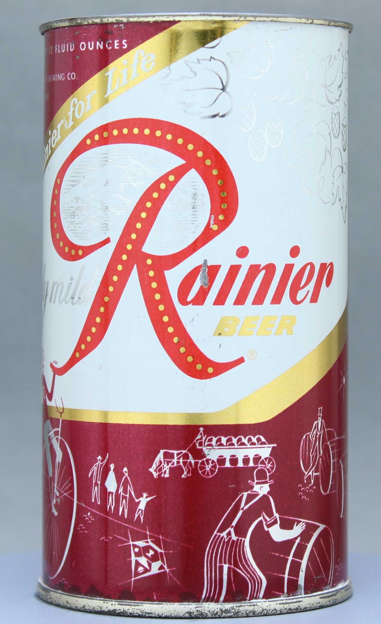 Rainier Beer Flat Top Can