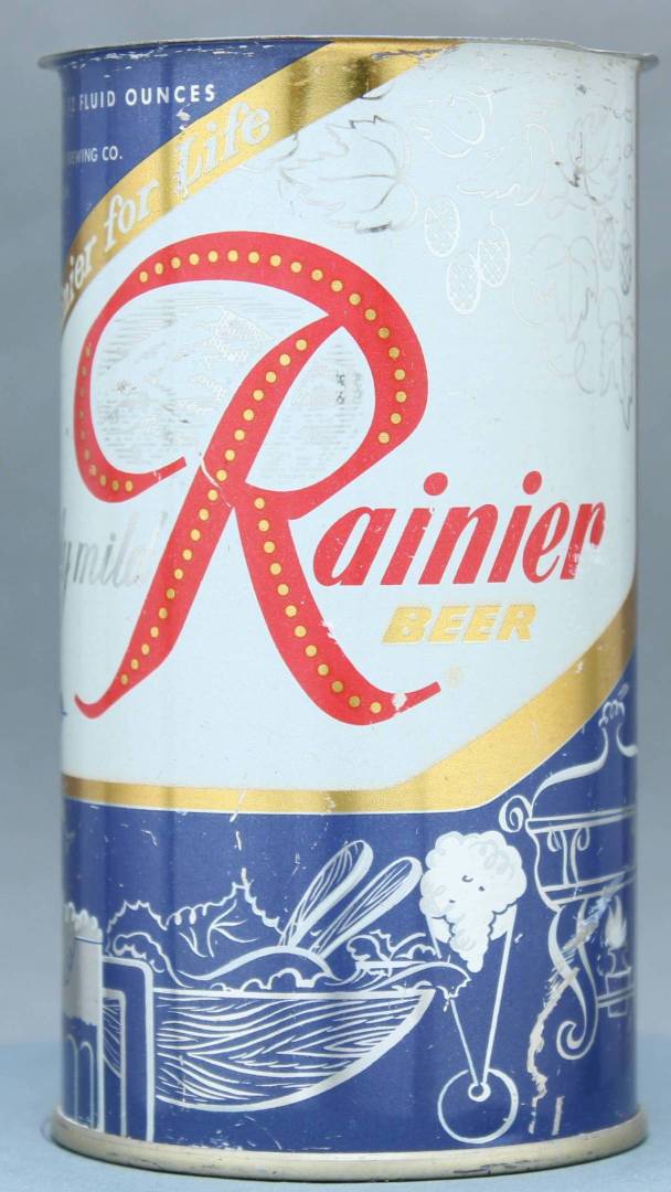 Rainier Beer Flat Top Can