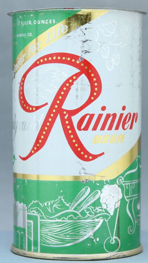 Rainier Beer Flat Top Can