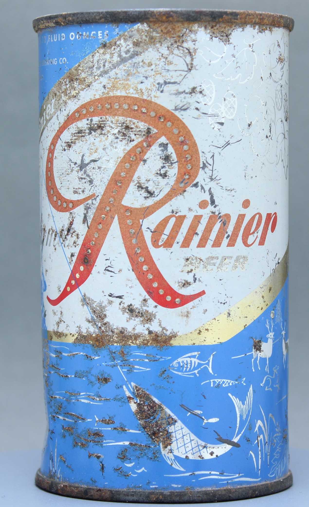 Rainier Beer Flat Top Can