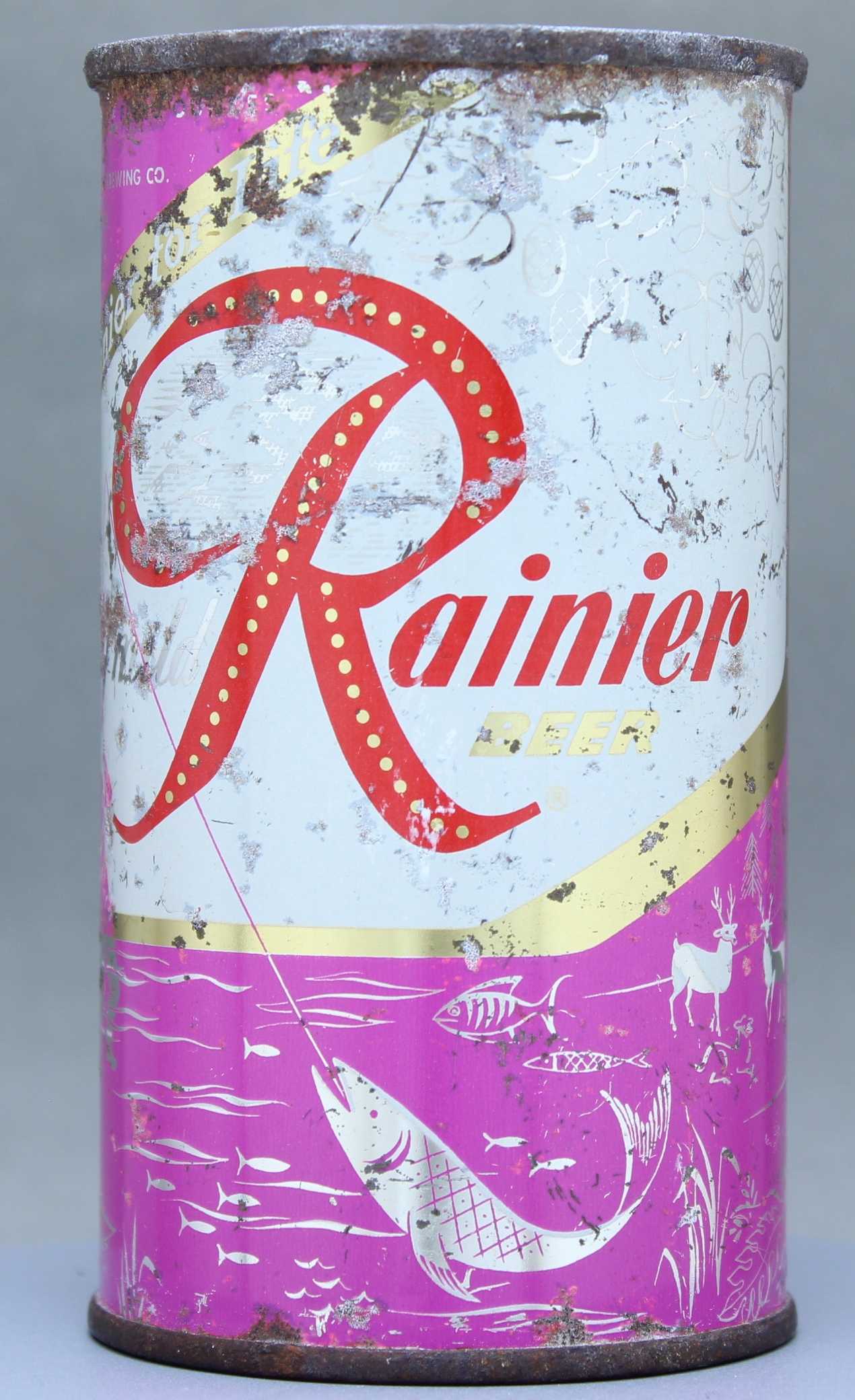 Rainier Beer Flat Top Can