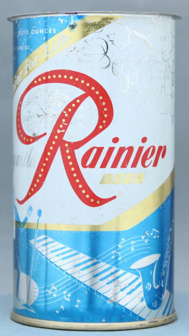 Rainier Beer Flat Top Can