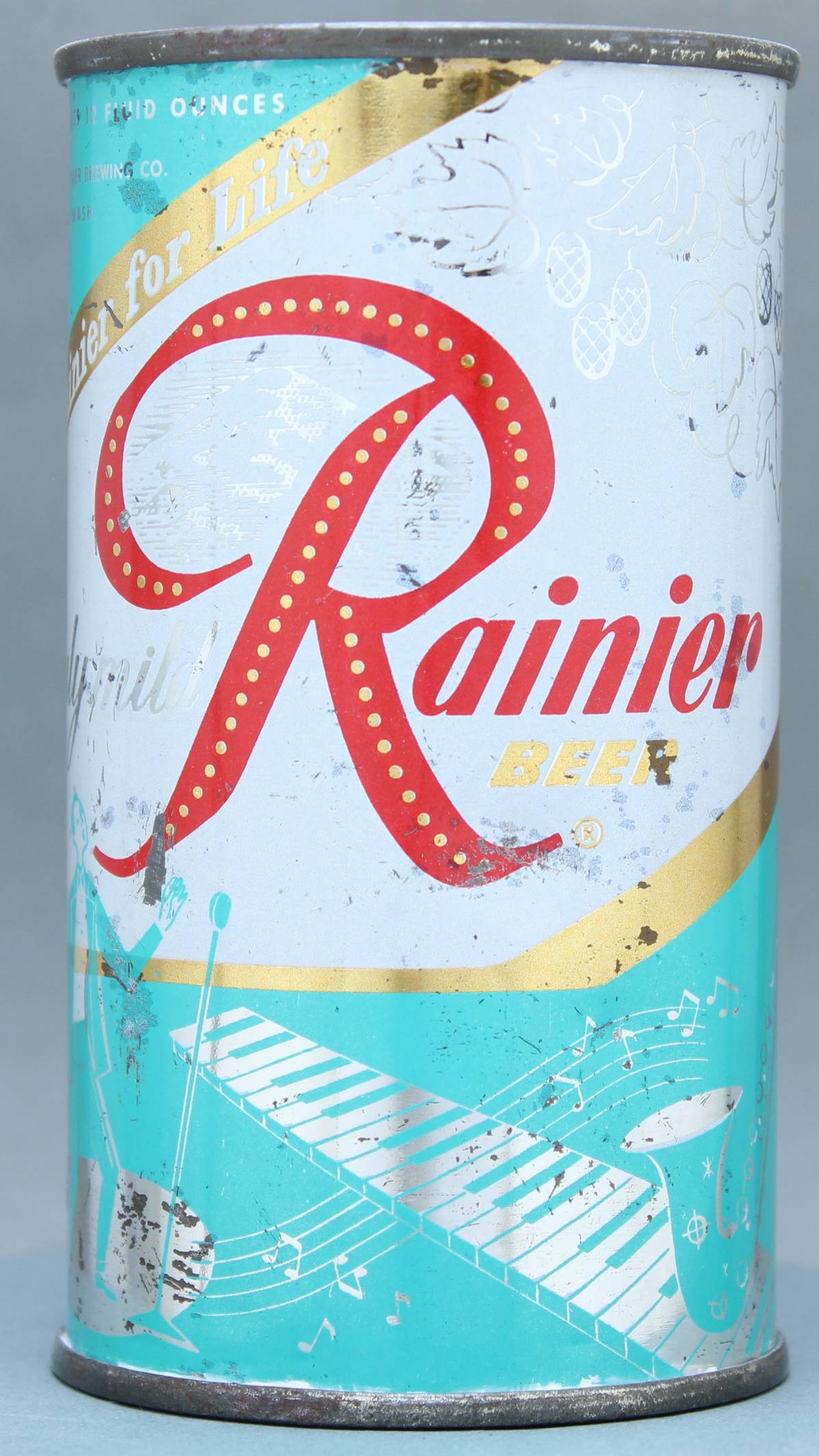 Rainier Beer Flat Top Can