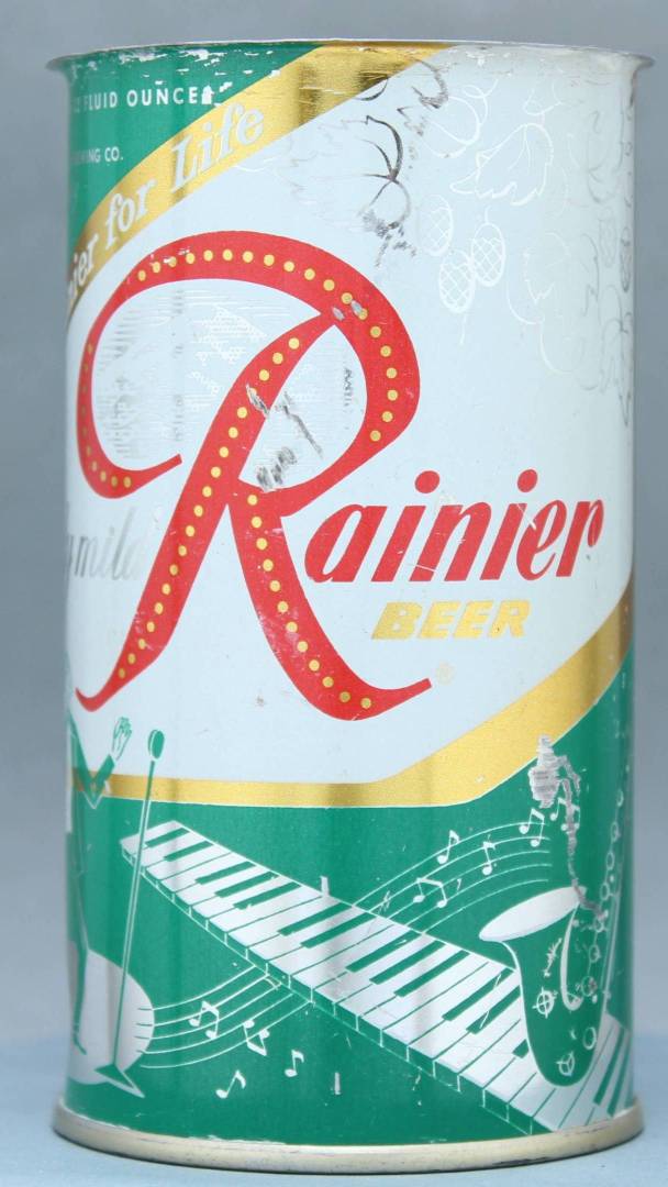 Rainier Beer Flat Top Can