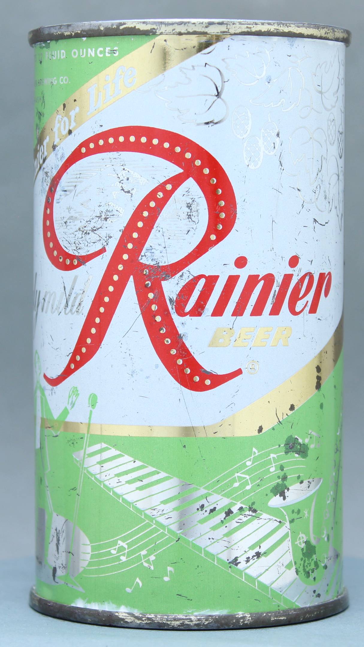 Rainier Beer Flat Top Can