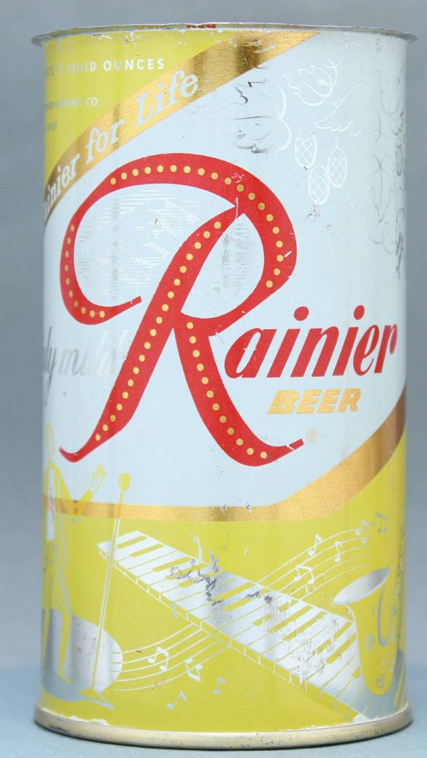 Rainier Beer Flat Top Can