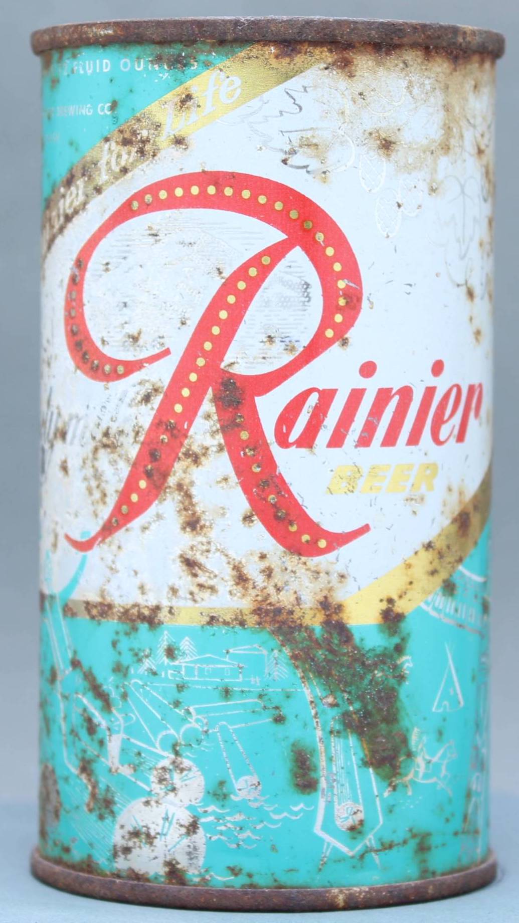Rainier Beer Flat Top Can