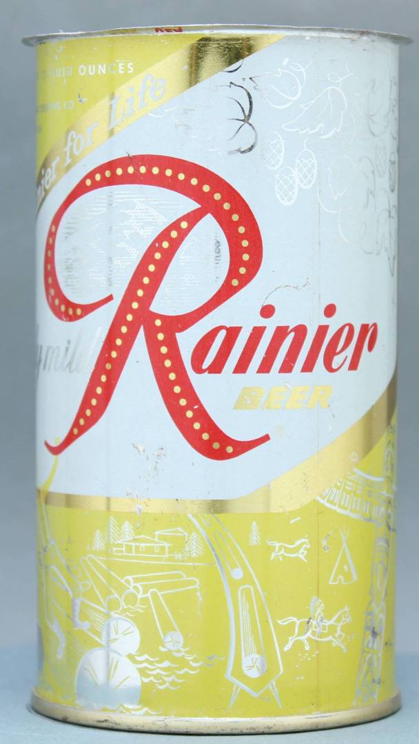 Rainier Beer Flat Top Can