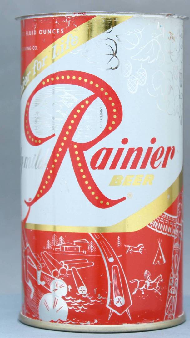 Rainier Beer Flat Top Can