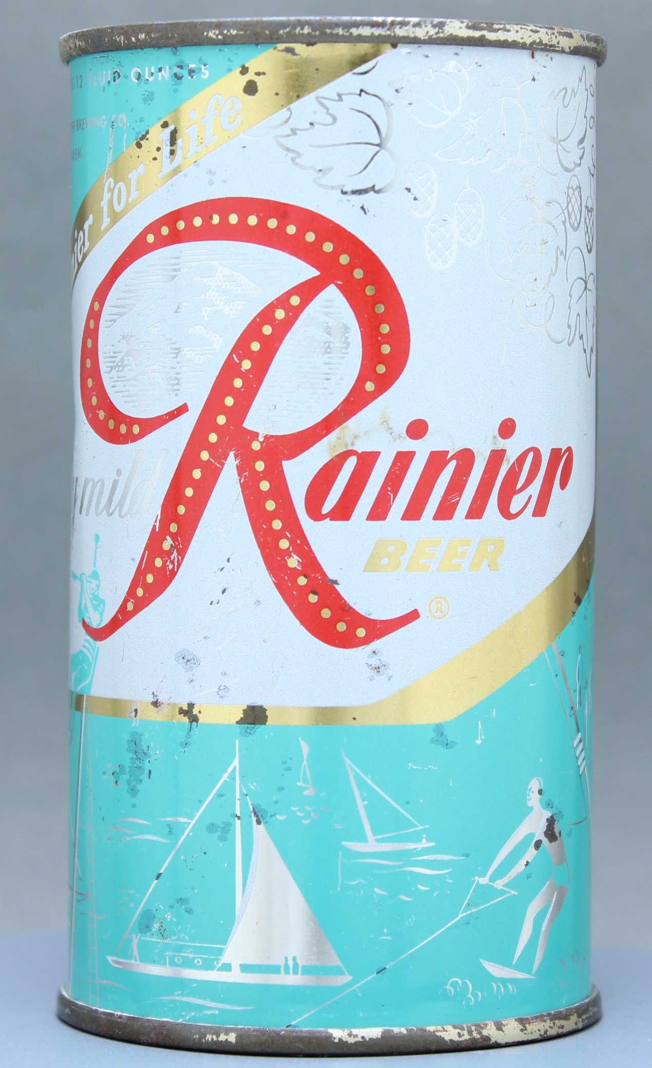 Rainier Beer Flat Top Can