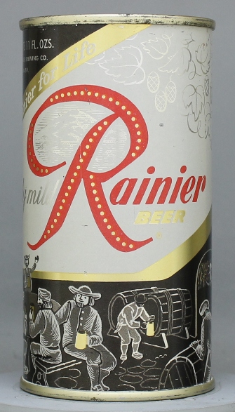 Rainier Beer Flat Top Can