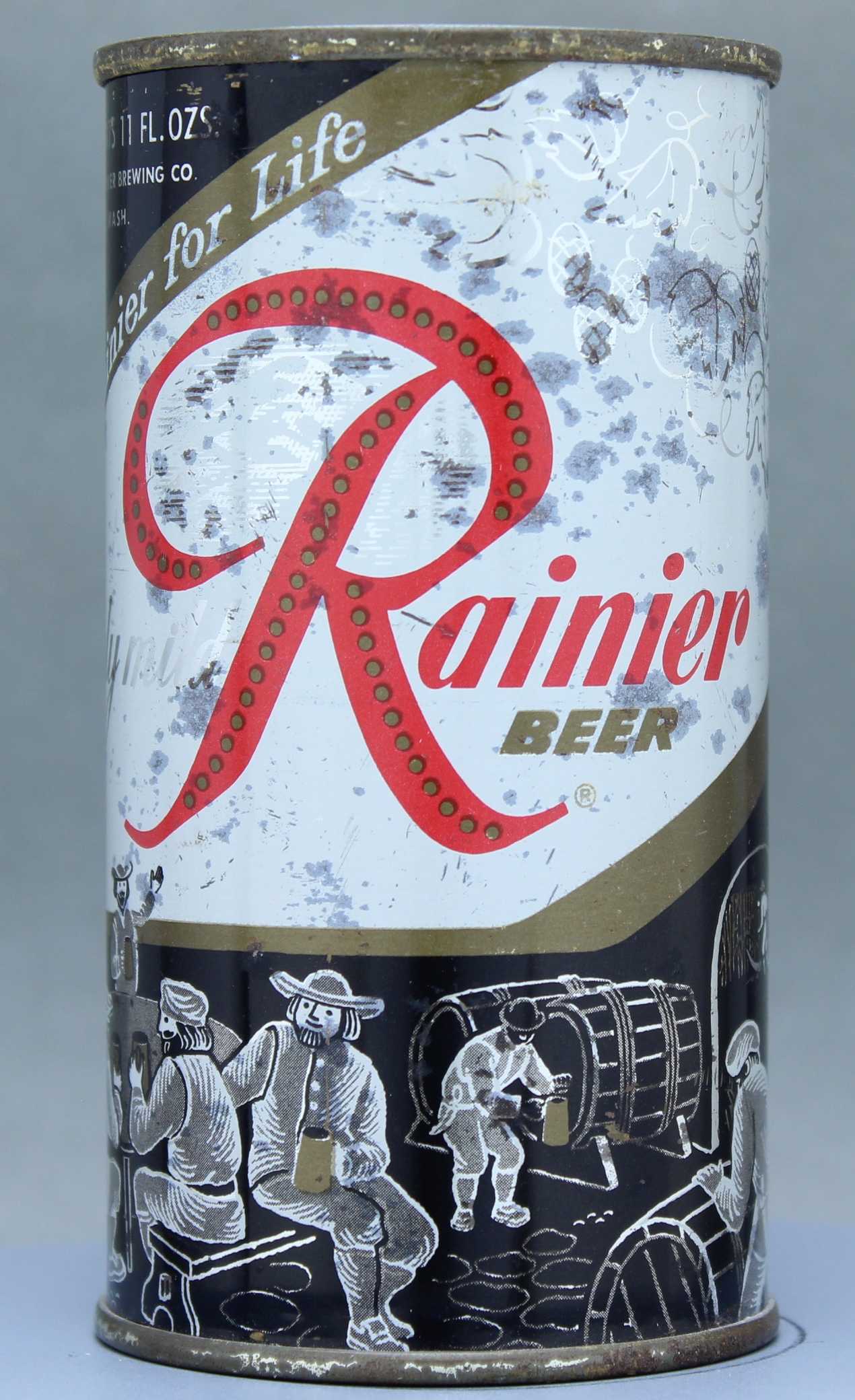 Rainier Beer Flat Top Can