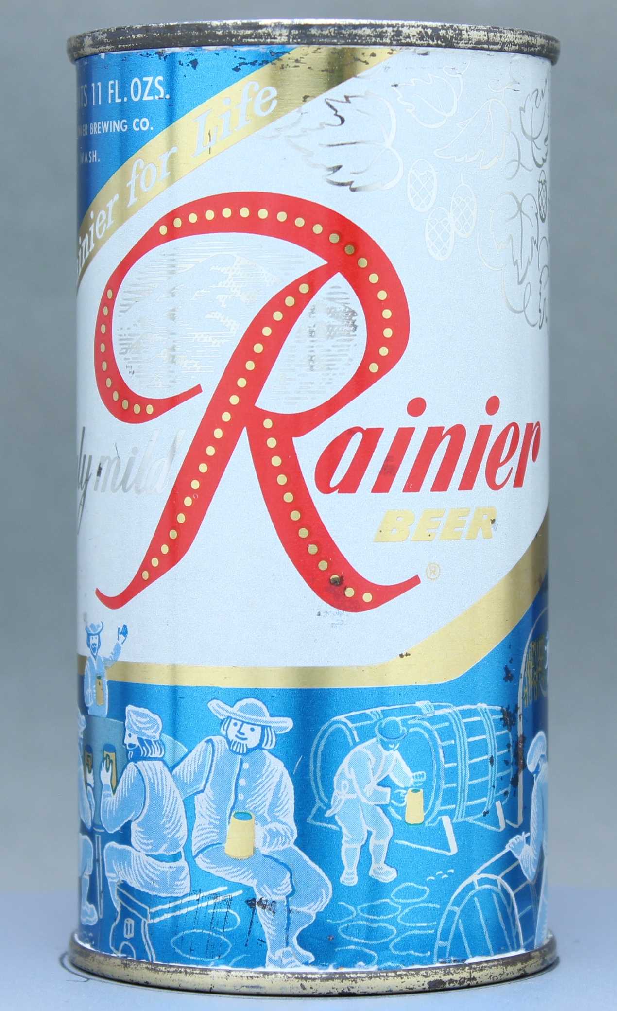 Rainier Beer Flat Top Can