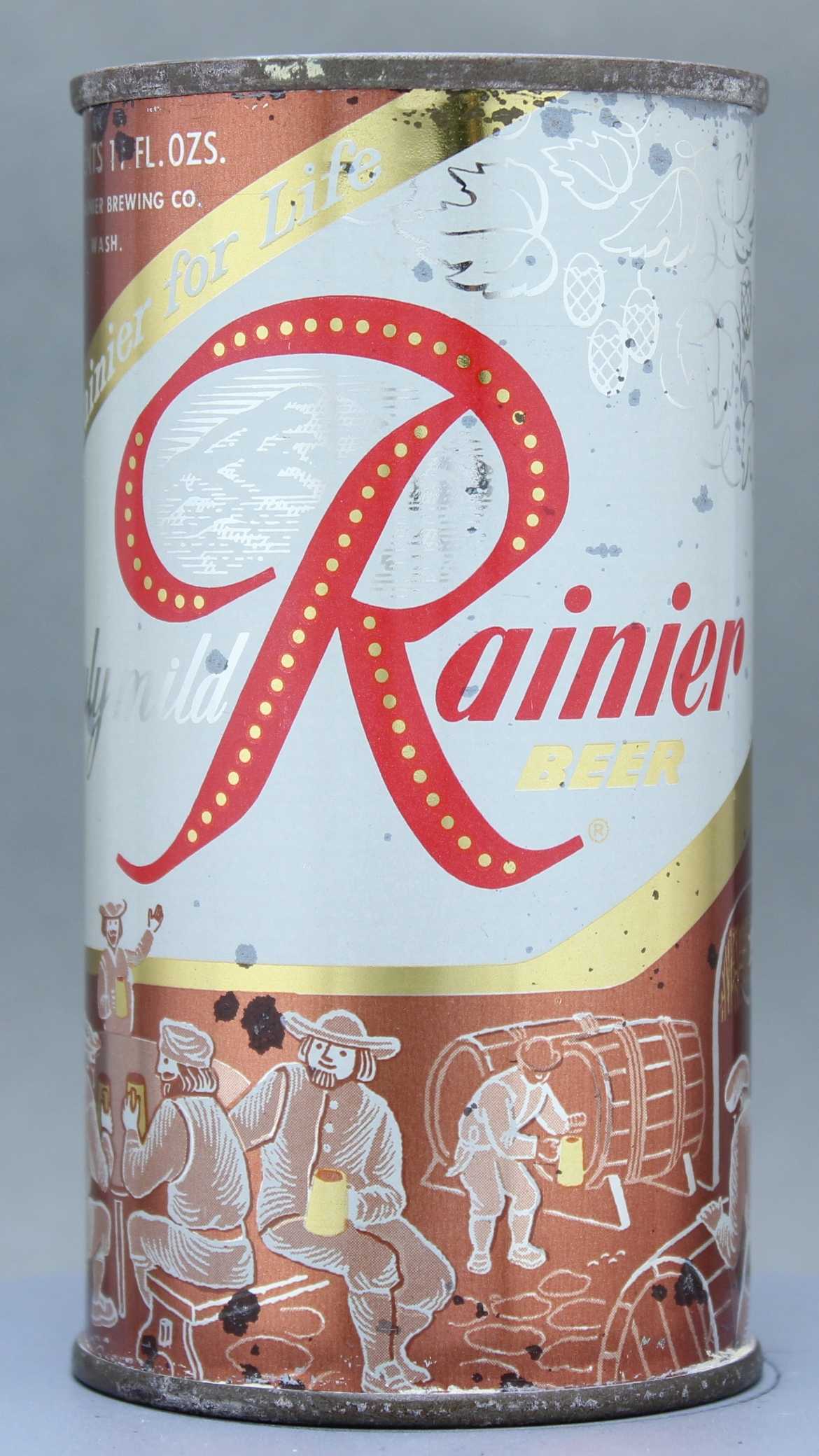 Rainier Beer Flat Top Can
