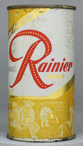 Rainier Beer Flat Top Can