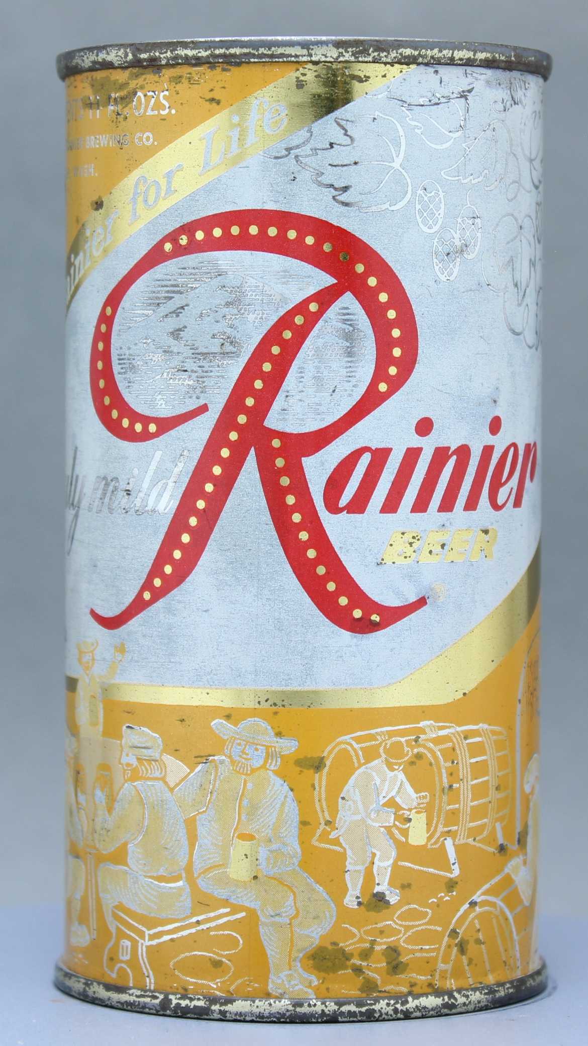 Rainier Beer Flat Top Can