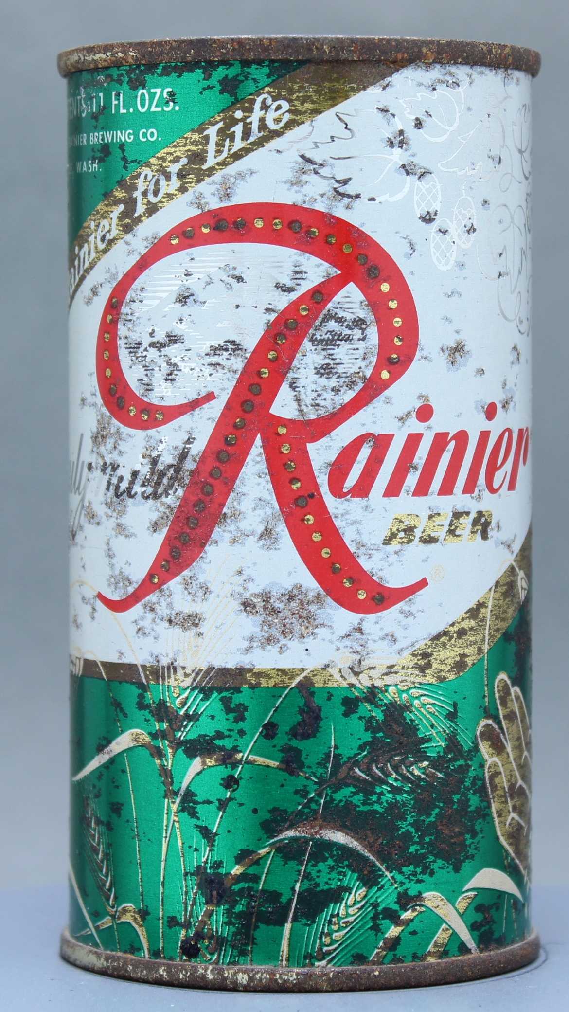 Rainier Beer Flat Top Can