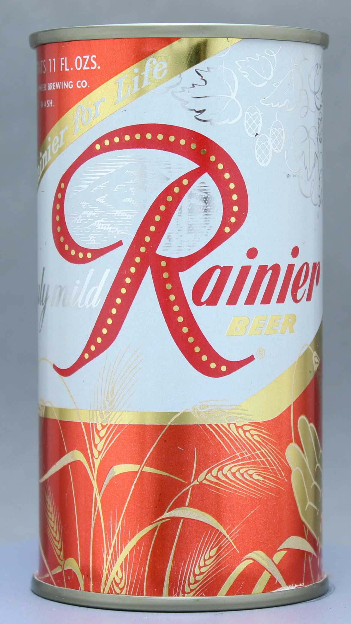 Rainier Beer Flat Top Can