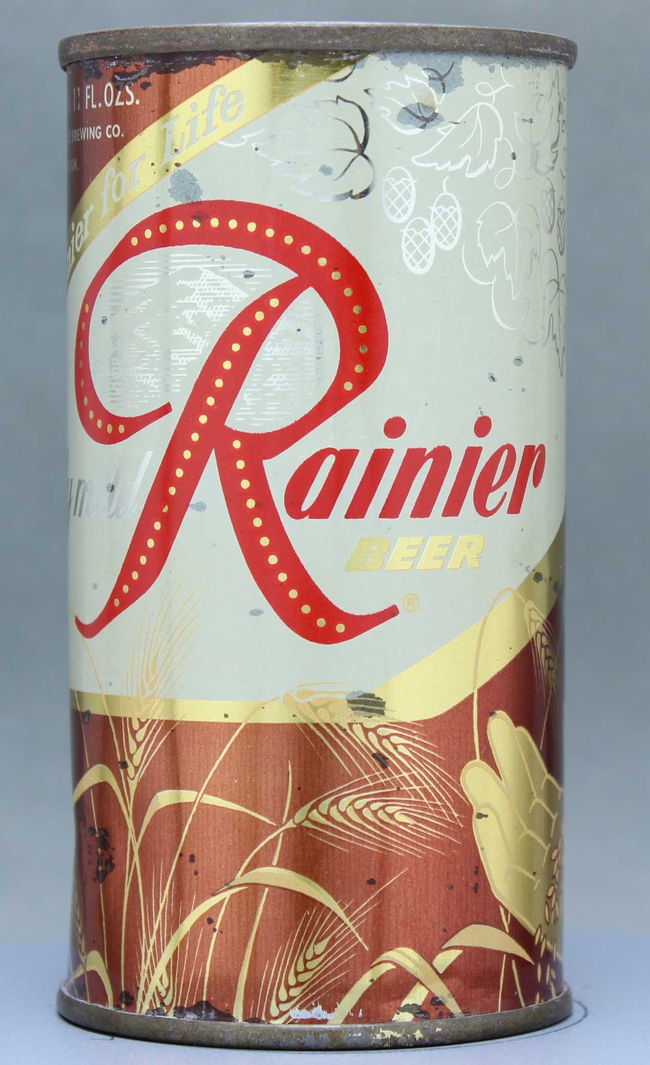 Rainier Beer Flat Top Can