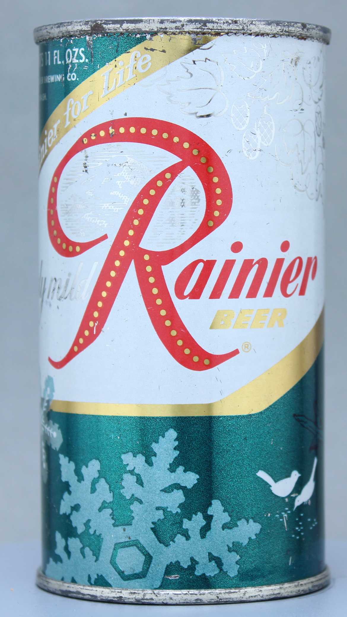 Rainier Beer Flat Top Can