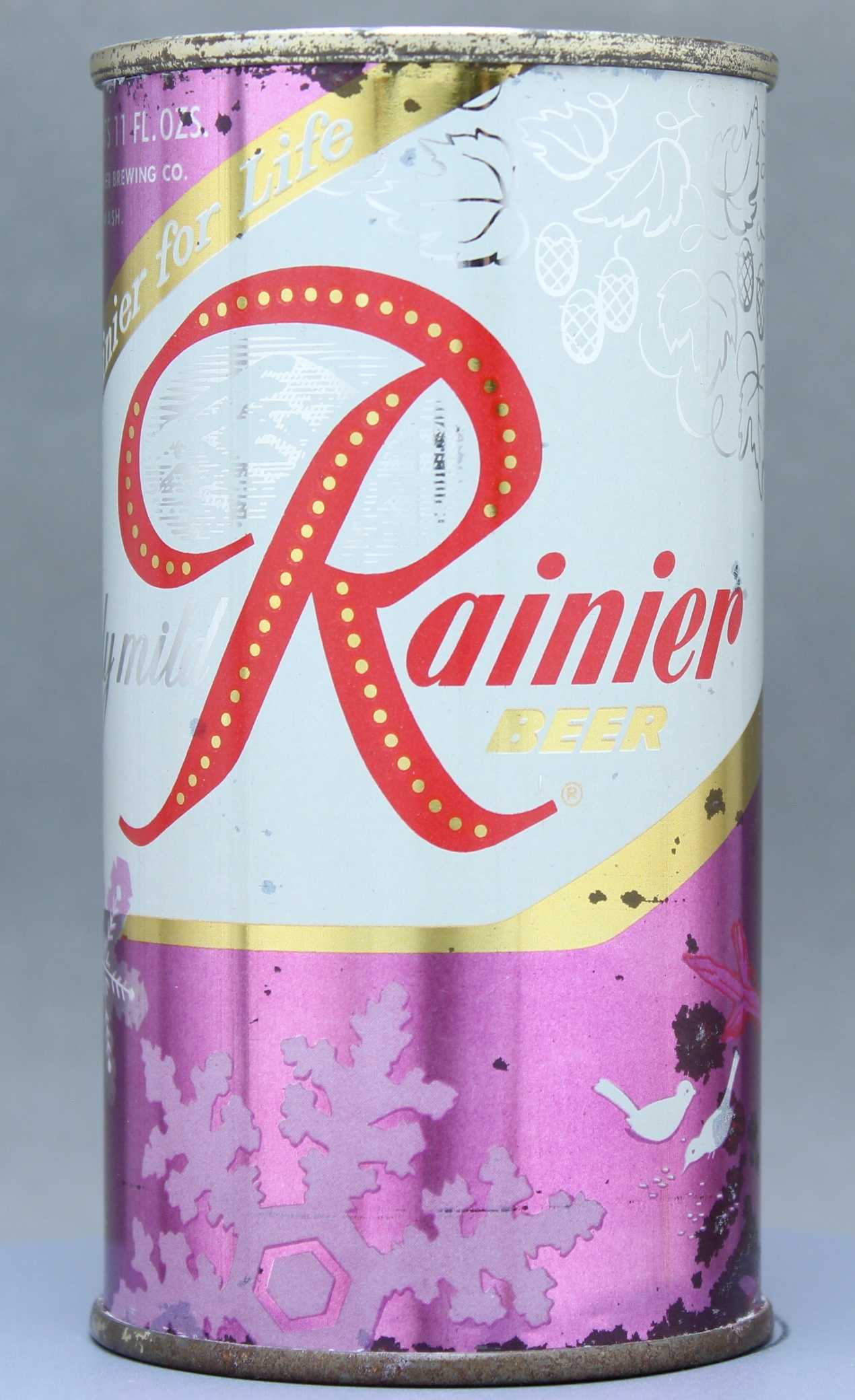 Rainier Beer Flat Top Can