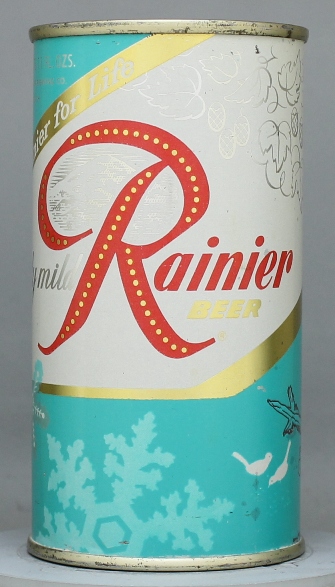 Rainier Beer Flat Top Can