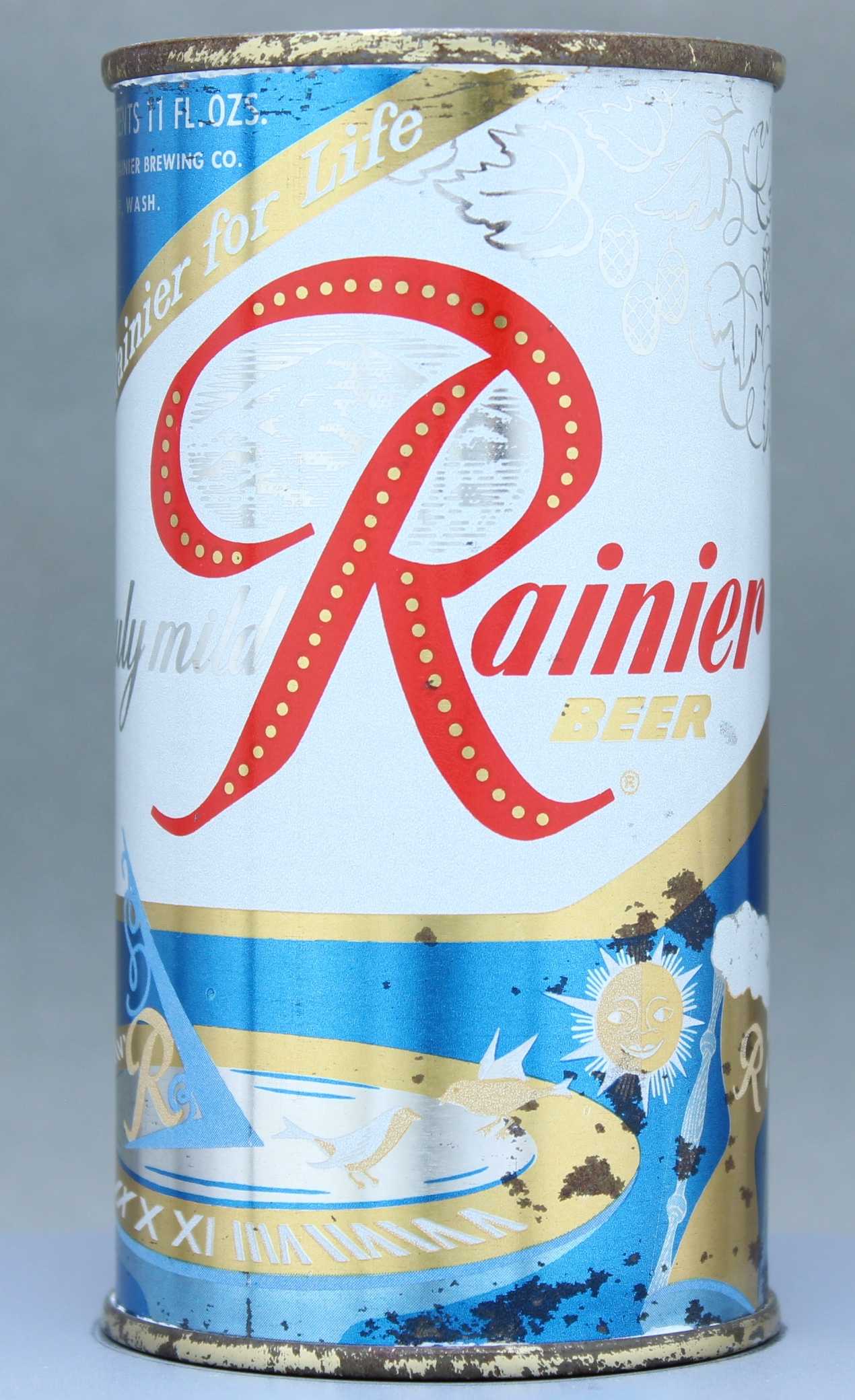 Rainier Beer Flat Top Can