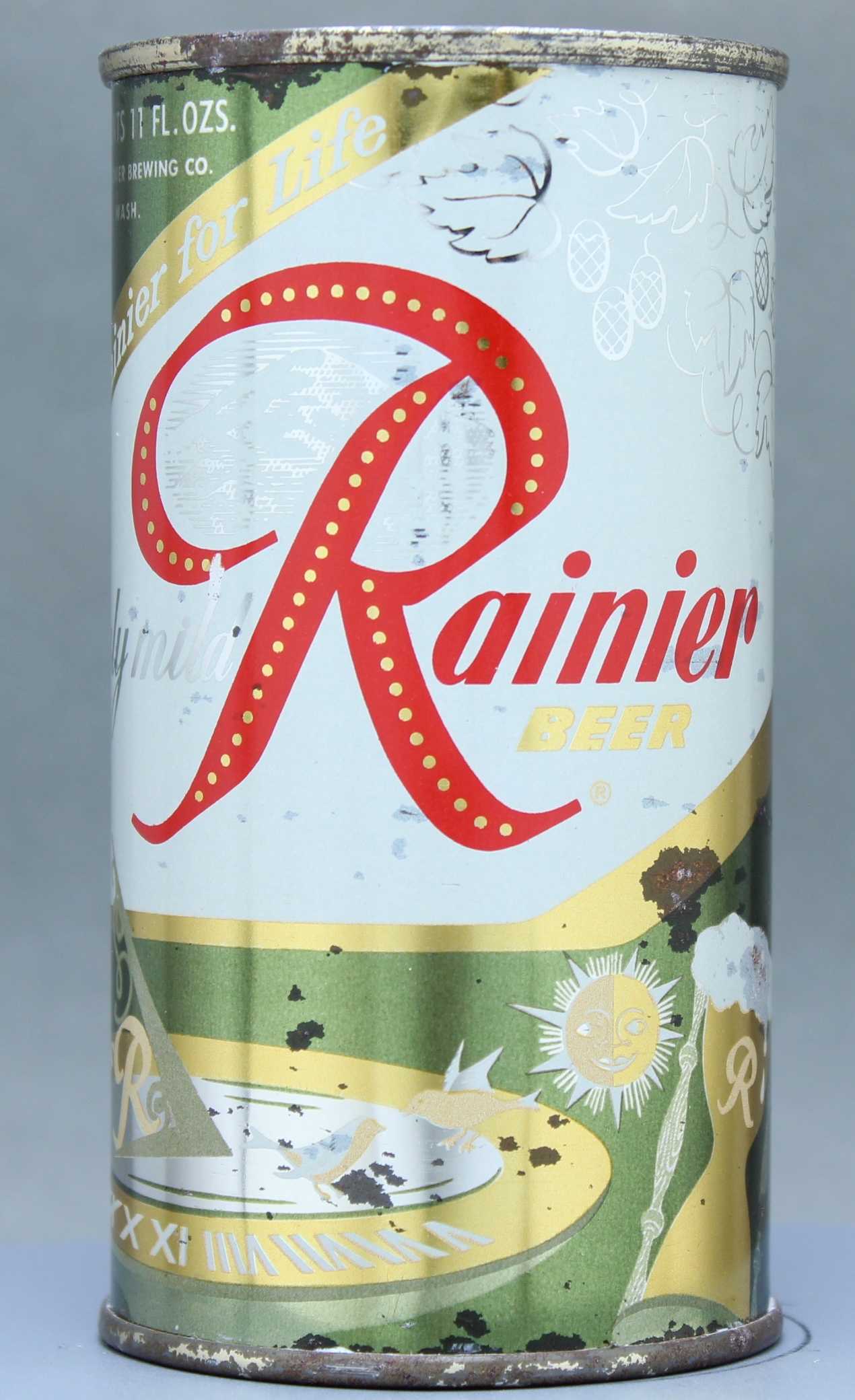 Rainier Beer Flat Top Can
