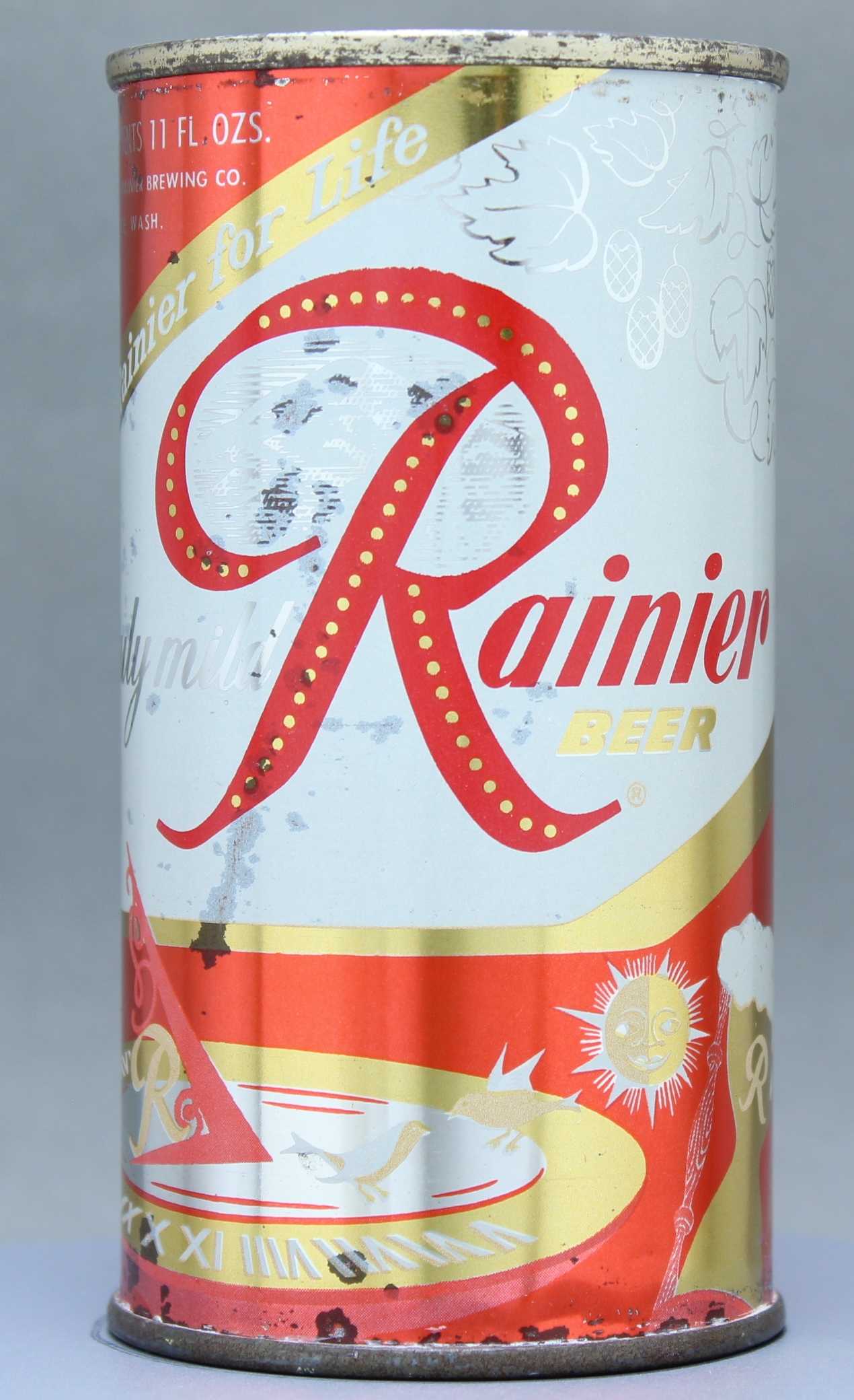 Rainier Beer Flat Top Can