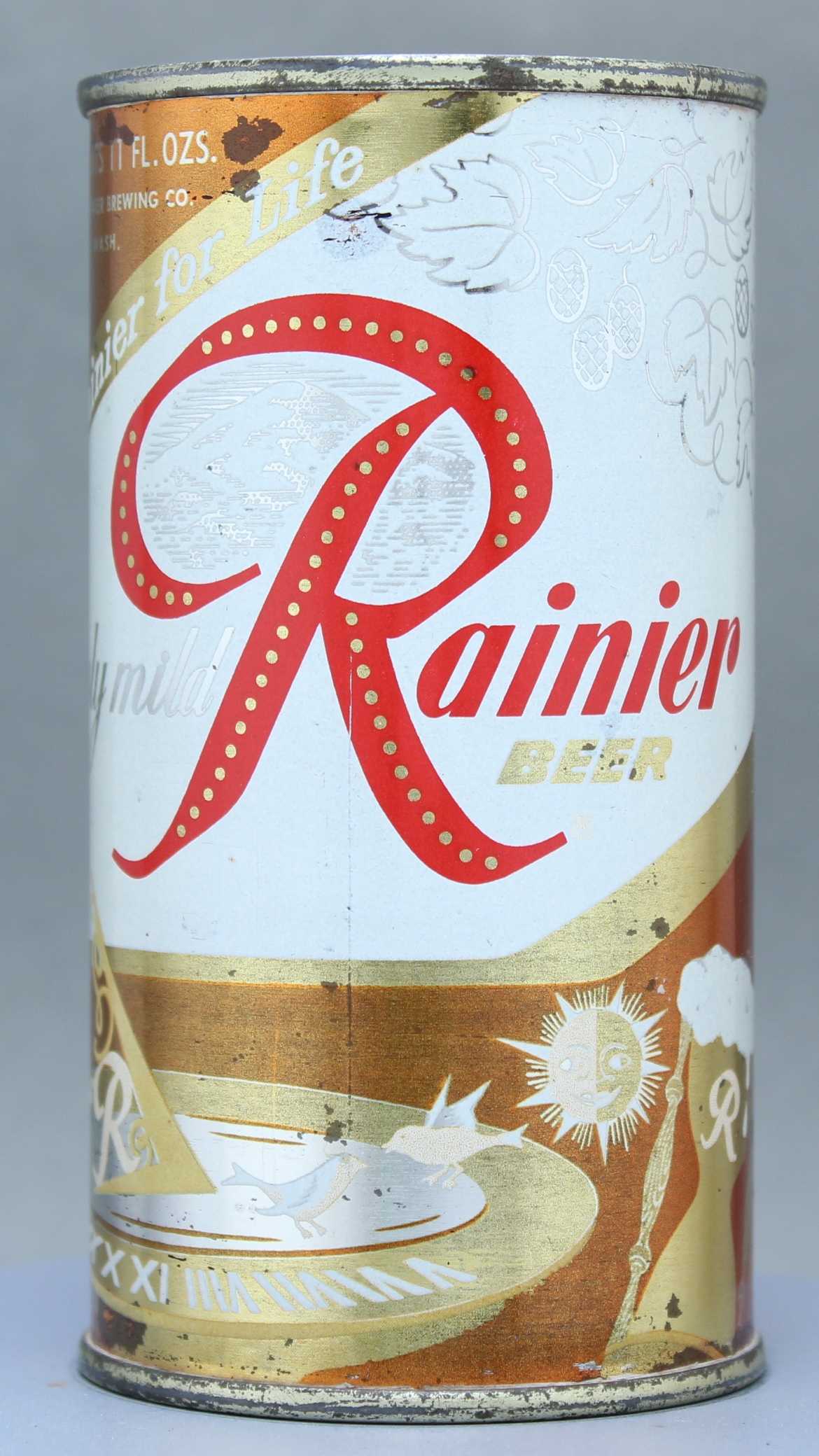 Rainier Beer Flat Top Can