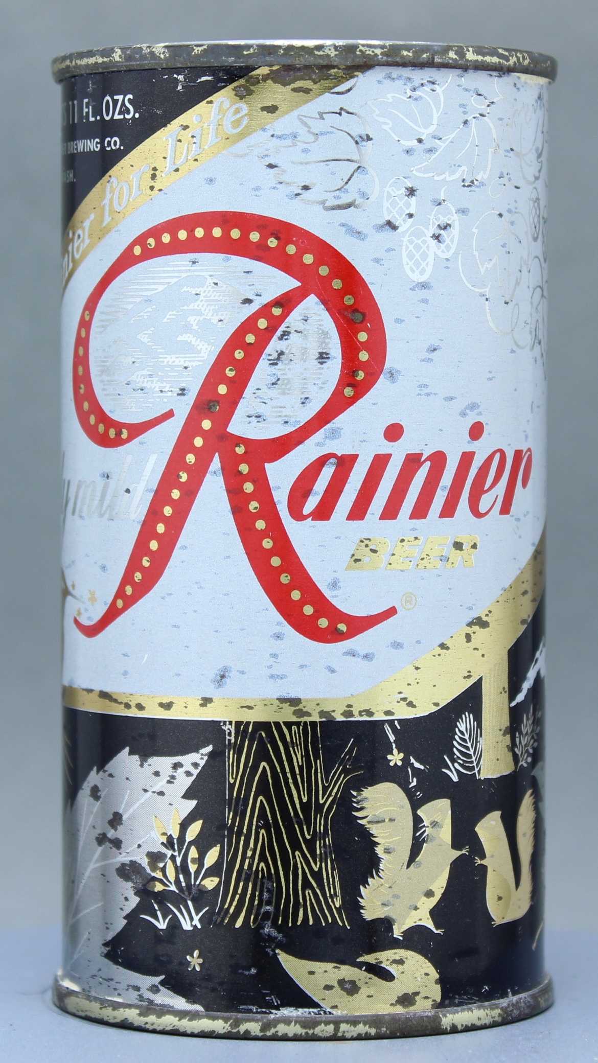 Rainier Beer Flat Top Can
