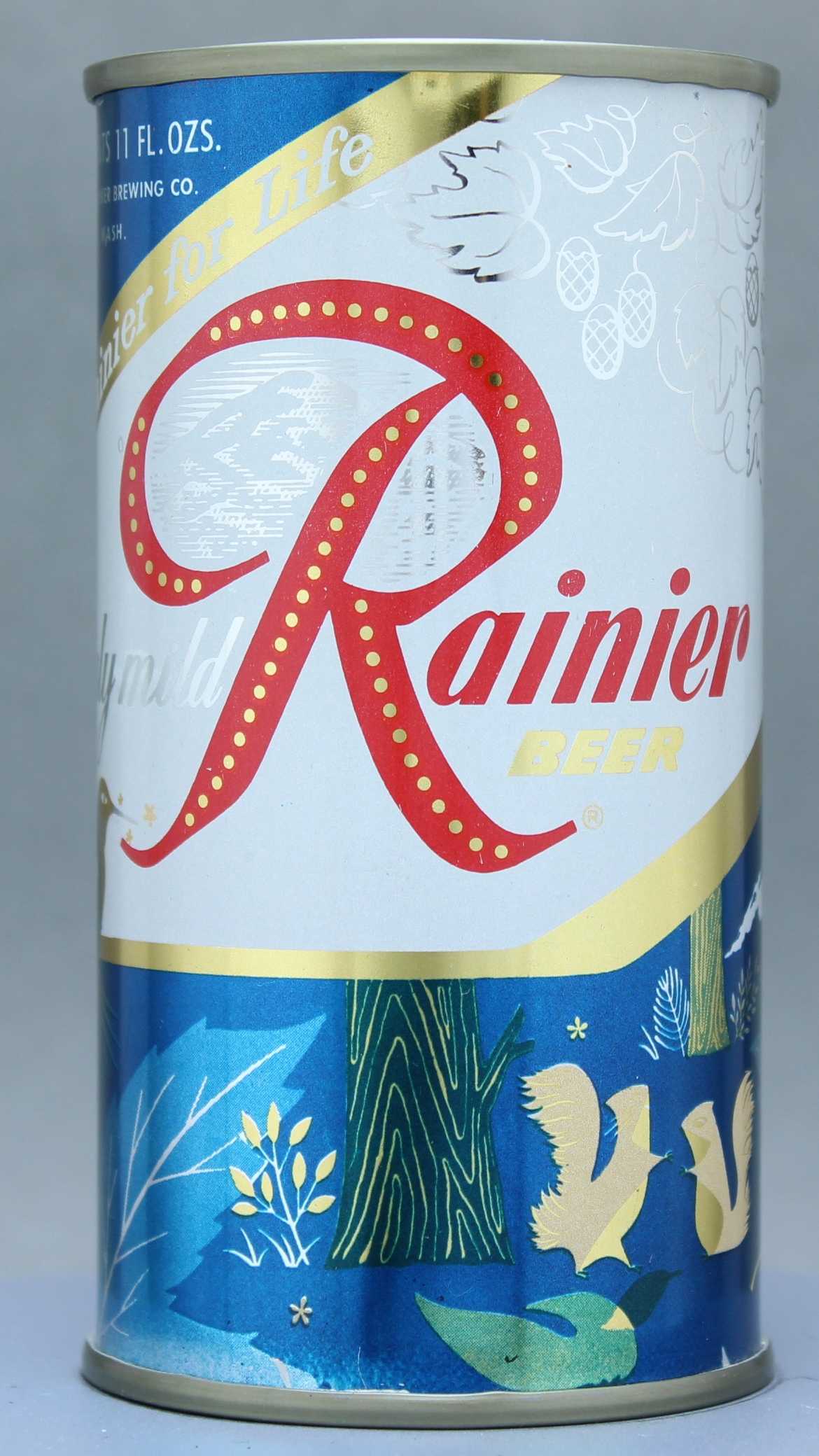 Rainier Beer Flat Top Can