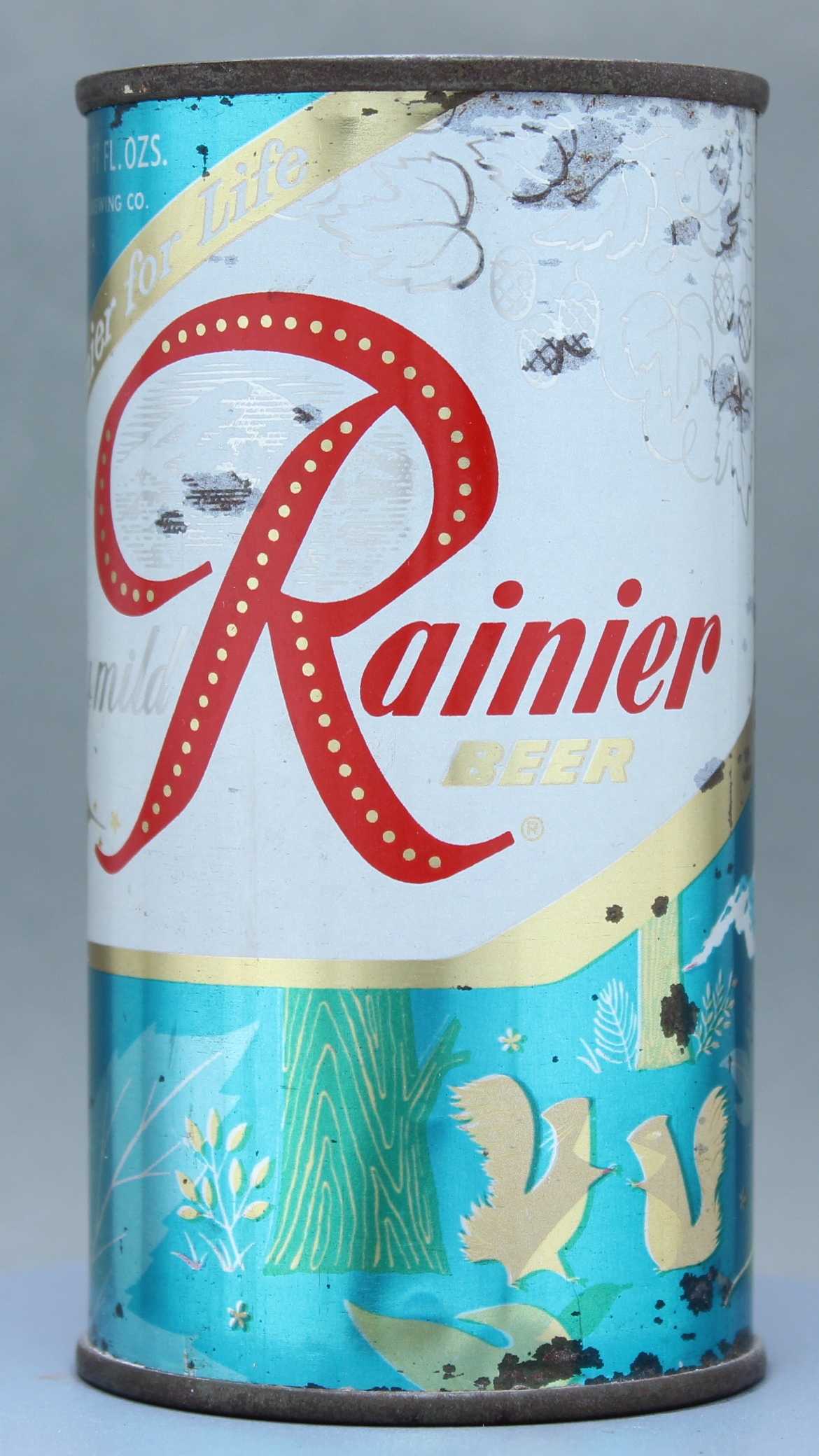 Rainier Beer Flat Top Can