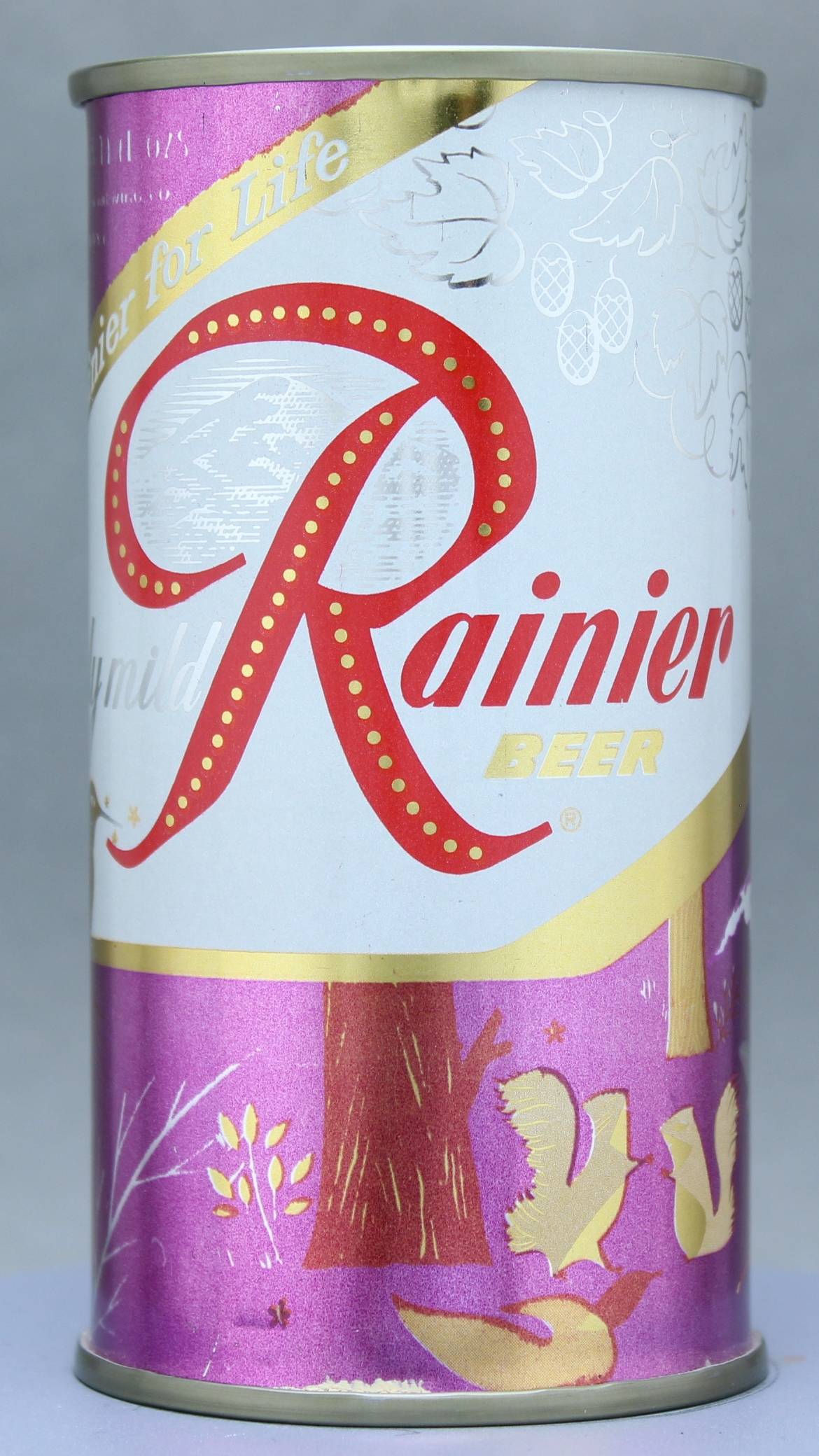 Rainier Beer Flat Top Can