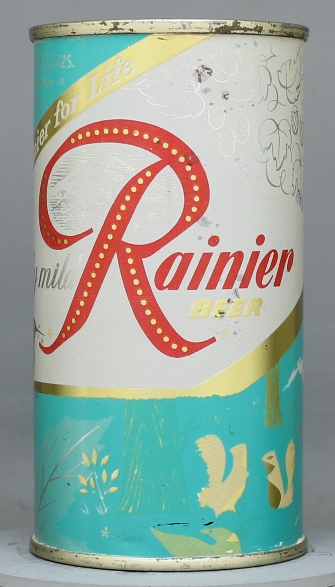 Rainier Beer Flat Top Can