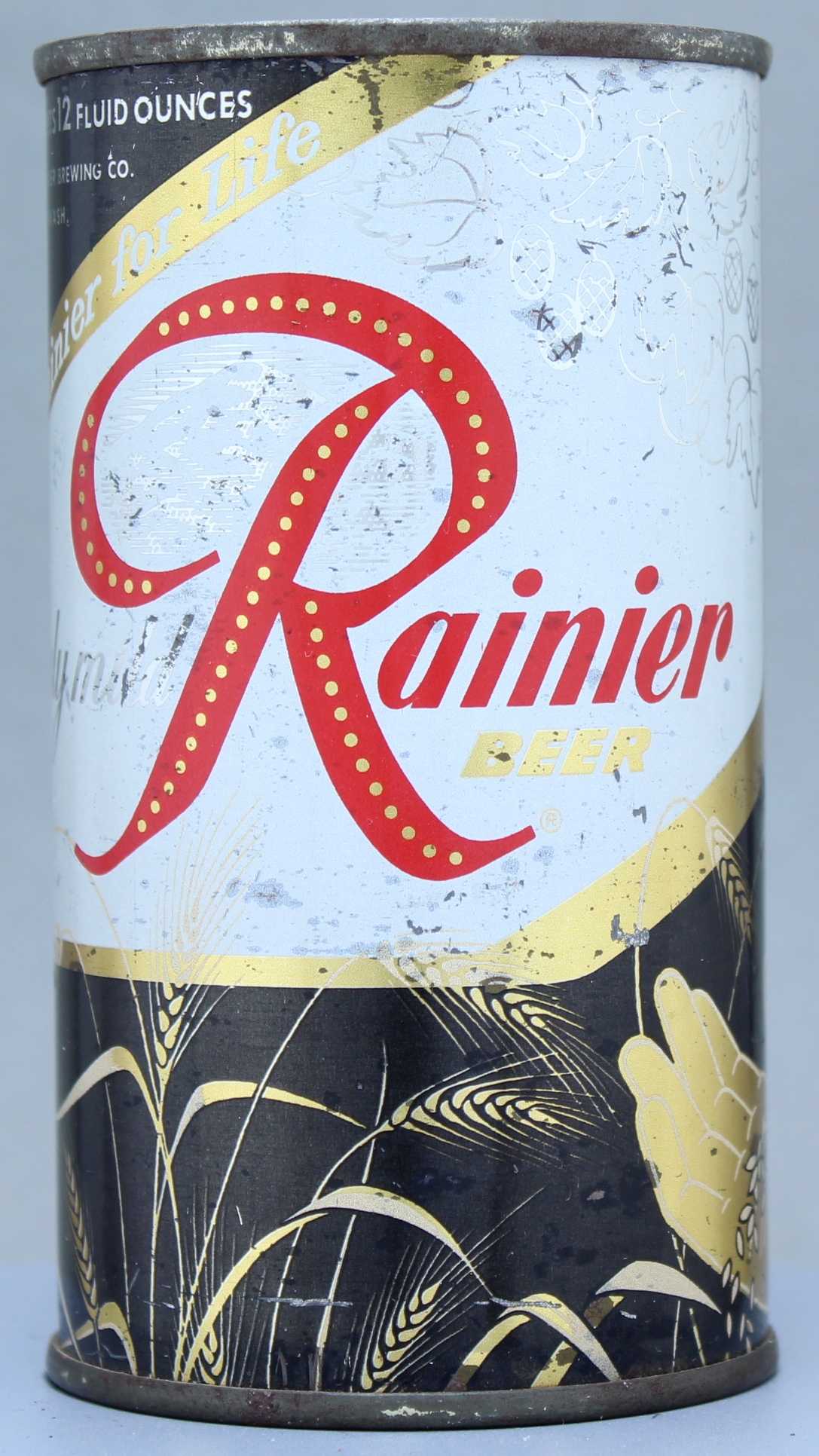 Rainier Beer Flat Top Can