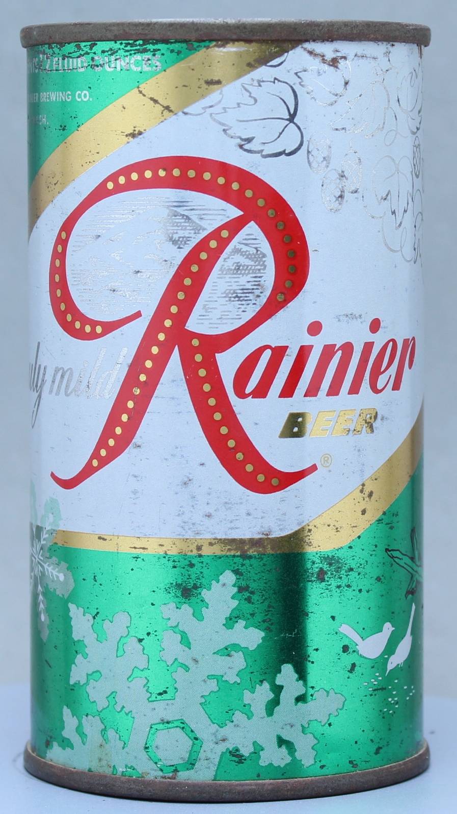 Rainier Beer Flat Top Can