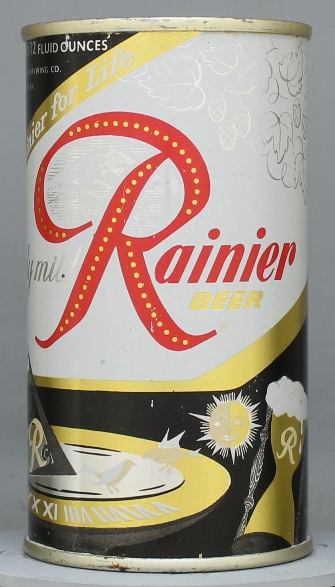Rainier Beer Flat Top Can