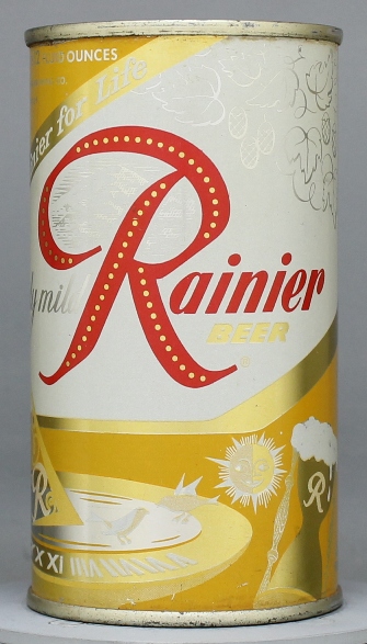 Rainier Beer Flat Top Can