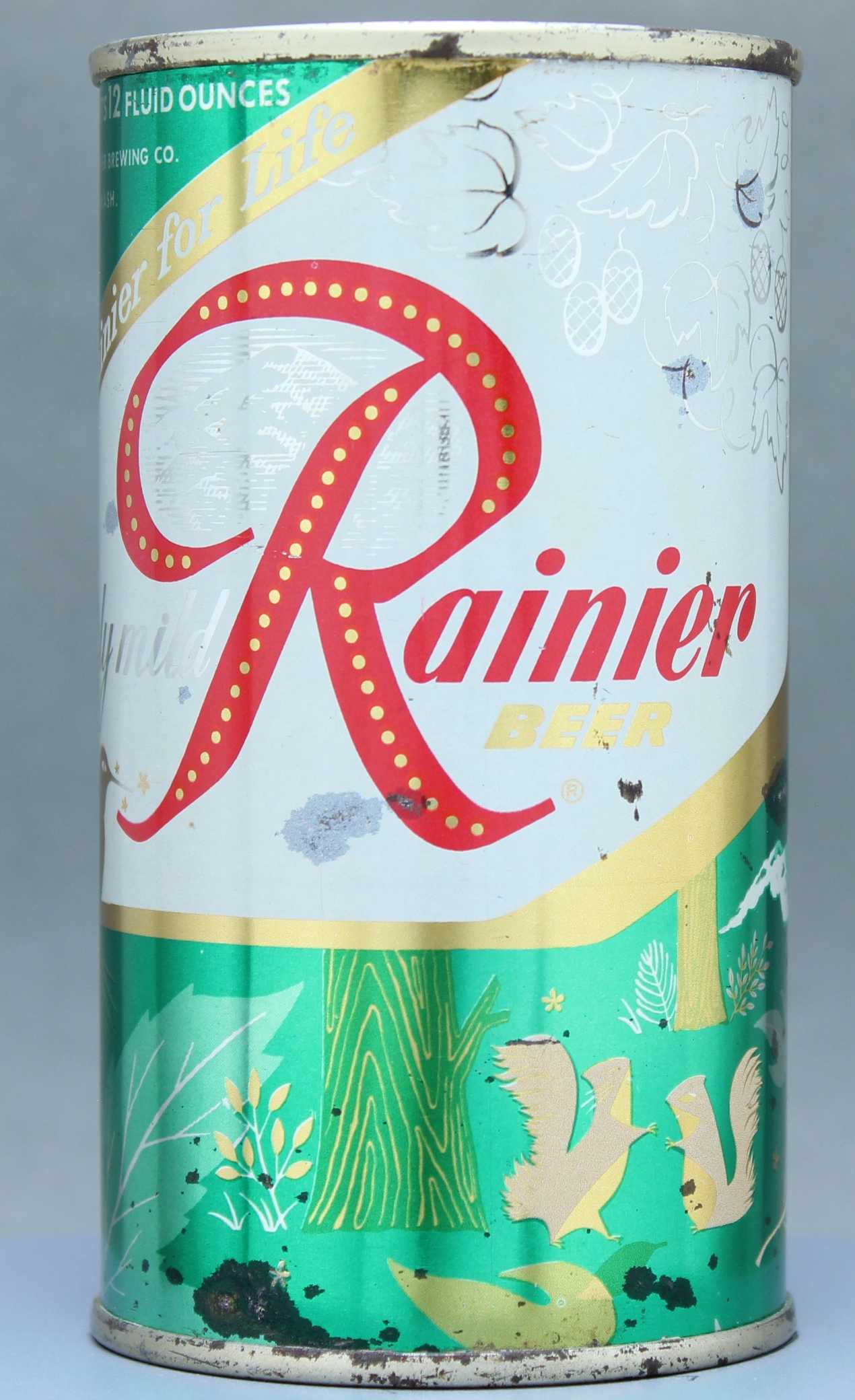 Rainier Beer Flat Top Can