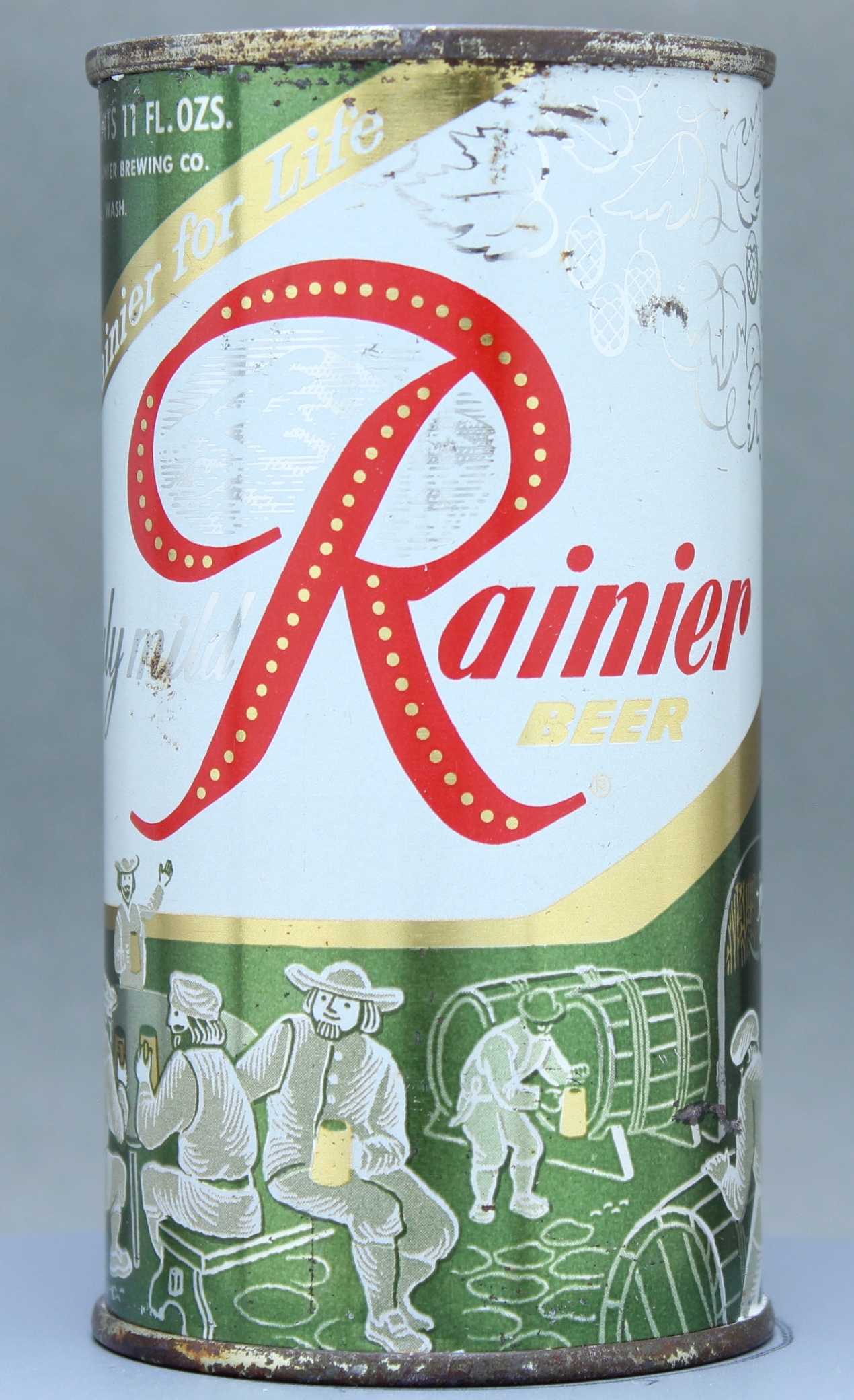 Rainier Beer Flat Top Can