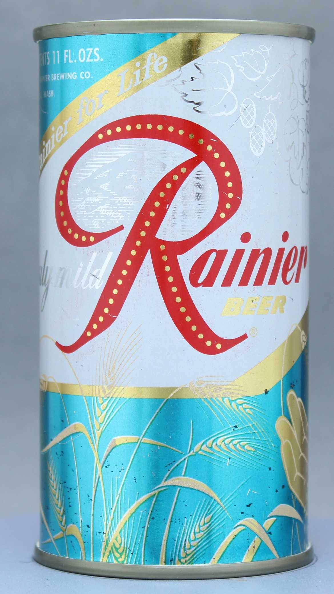 Rainier Beer Flat Top Can