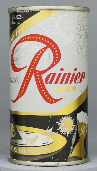 Rainier Beer Flat Top Can