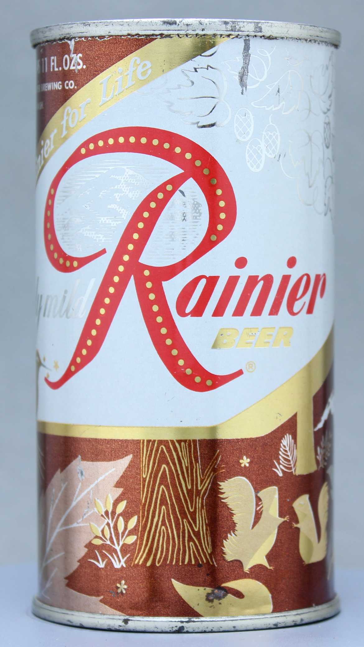 Rainier Beer Flat Top Can