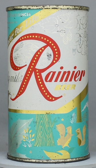 Rainier Beer Flat Top Can