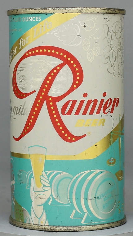 Rainier Beer Flat Top Can